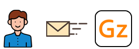 決済手順:仮納品メールの送信
